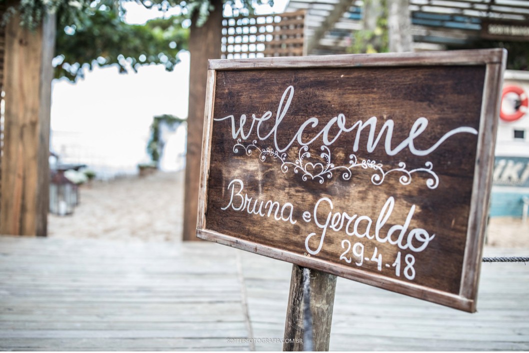 plaquinha para casamento