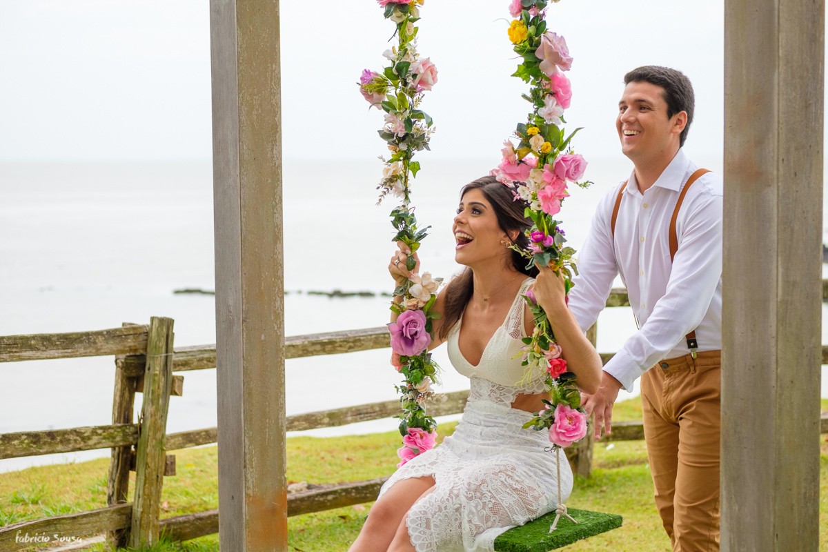 balanço na decoração e detalhes do casamento