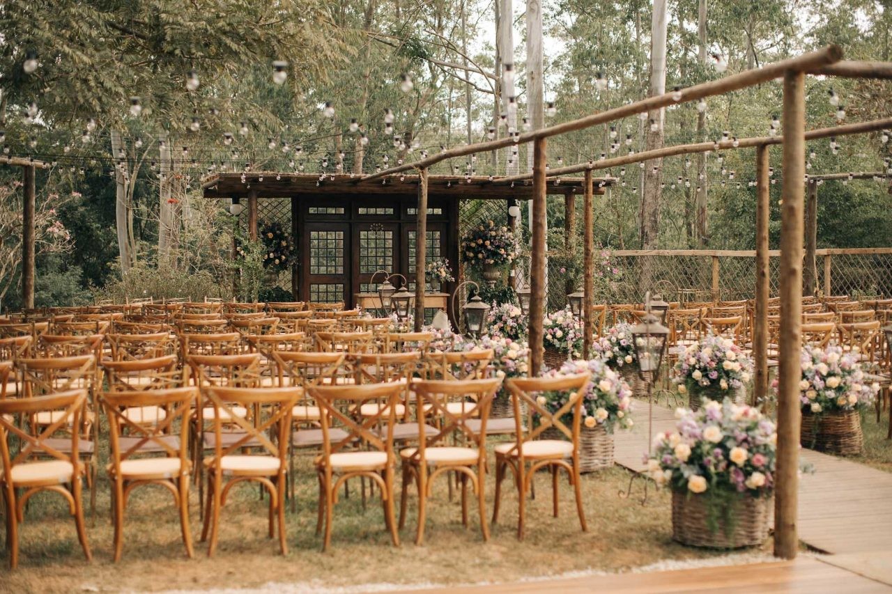 cerimônia de casamento ao ar livre