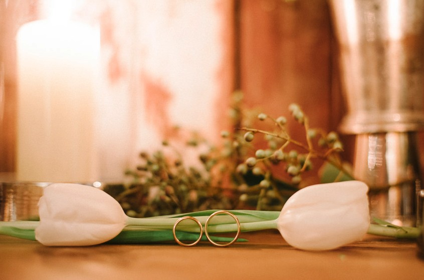 foto das alianças do casamento