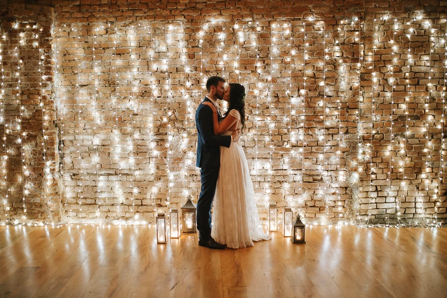 decoração com luzes