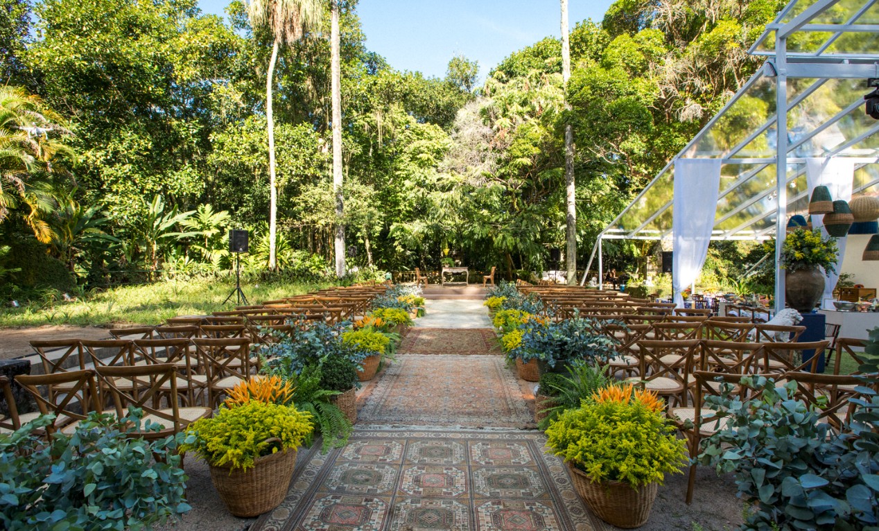 casamento ao ar livre no Museu do Açude
