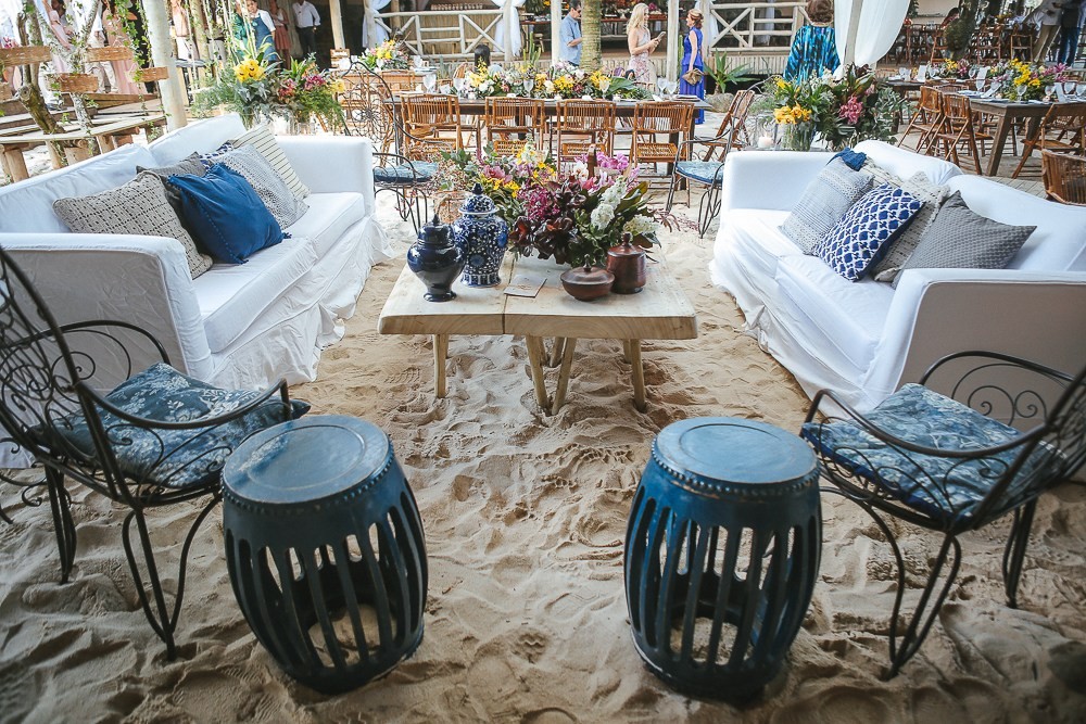 decoração de casamento pé na areia