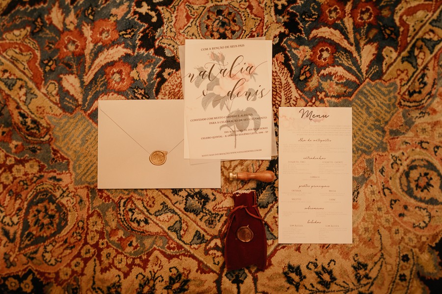 convite e papelaria de casamento