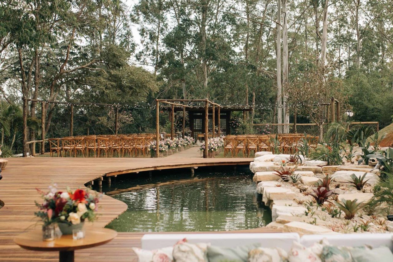 cerimônia de casamento ao ar livre